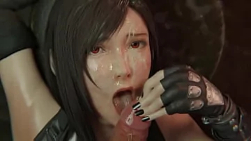 Play Muie fără cenzură a lui Tifa Lockhart într-o compilație 3D Final Fantasy Hentai