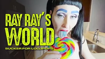 Play Dildo obraznic de la RAY RAY XXX se joacă cu bomboane și jucării sexuale!